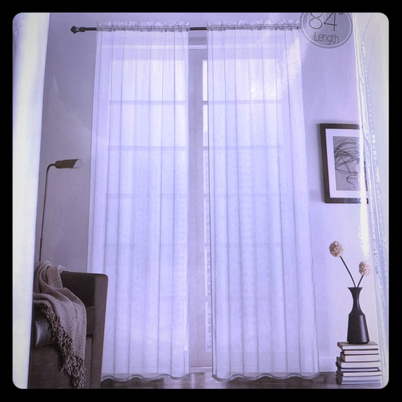 Other - NWT Solid Sheer Pocket Rod Window Panel 55”W x84”L